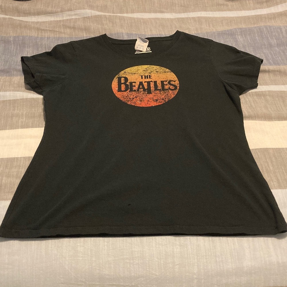 The Beatles Black Graphic Tee